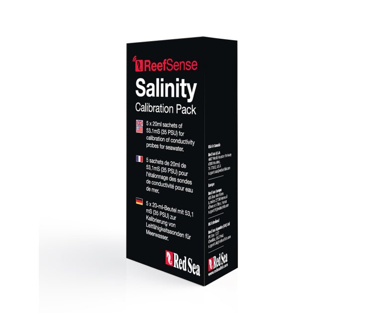 Red Sea ReefSense salinity 53 mS calibration solution sachets