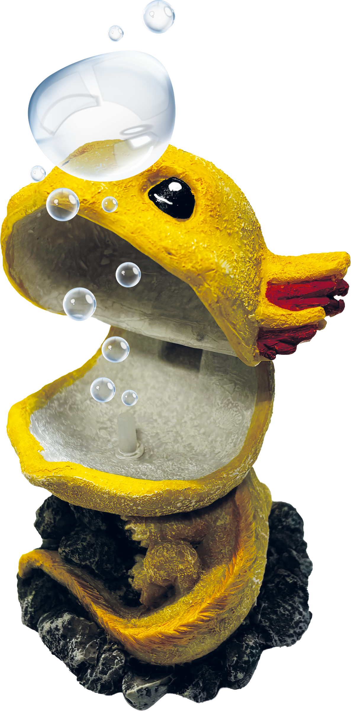SuperFish Air Deco Axolotl aquarium ornament – open