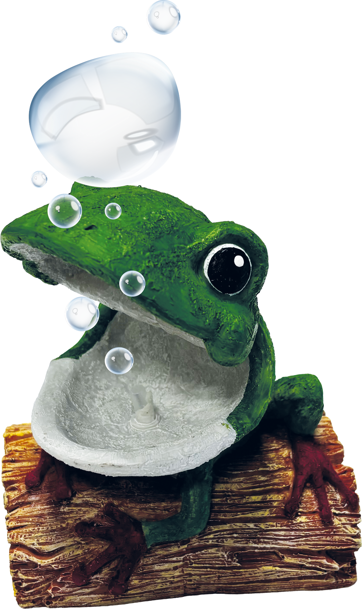 SuperFish Air Deco Frog aquarium ornament – open