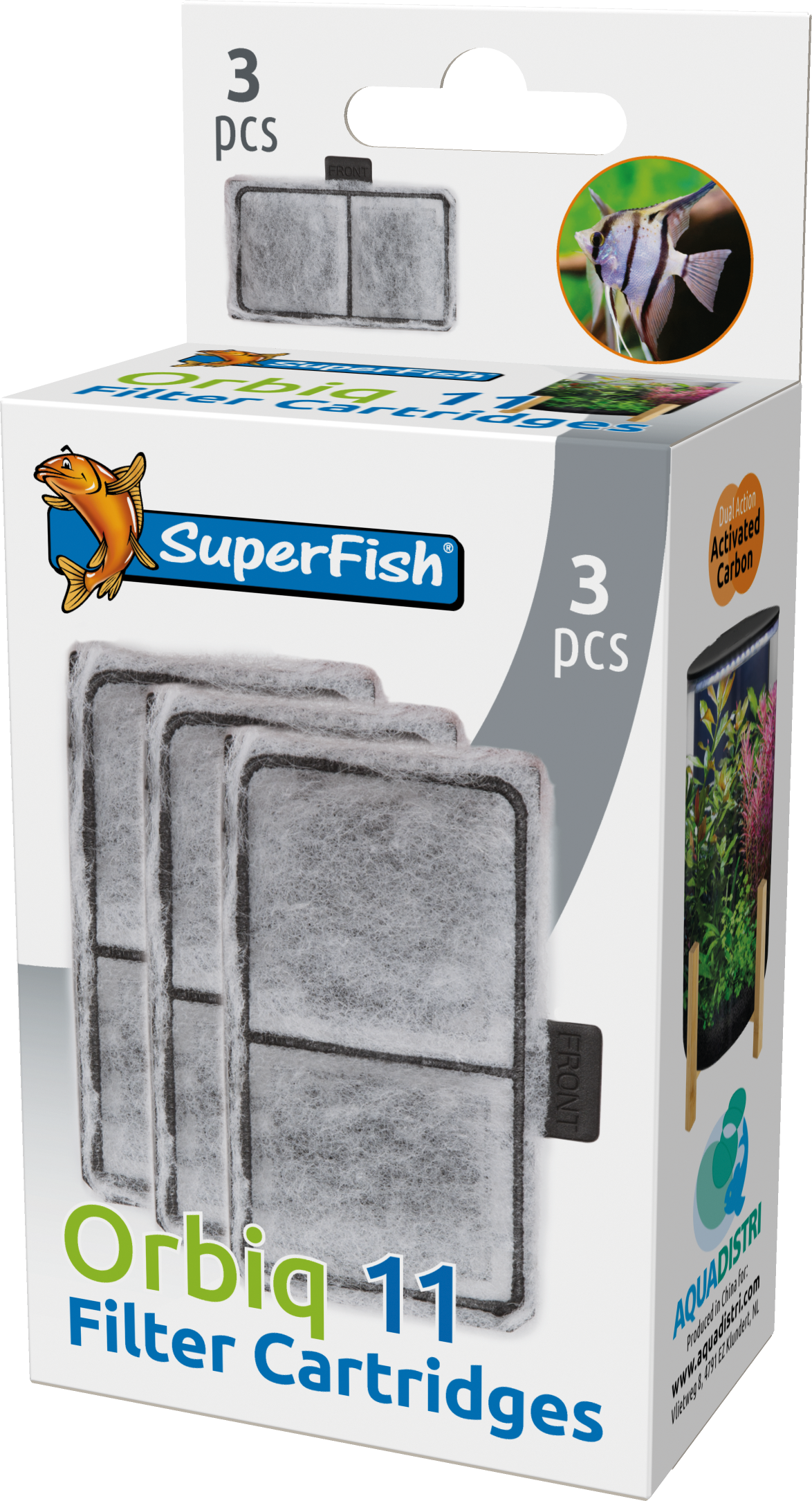SuperFish Orbiq 11 replacement filter cartridges – pack of 3