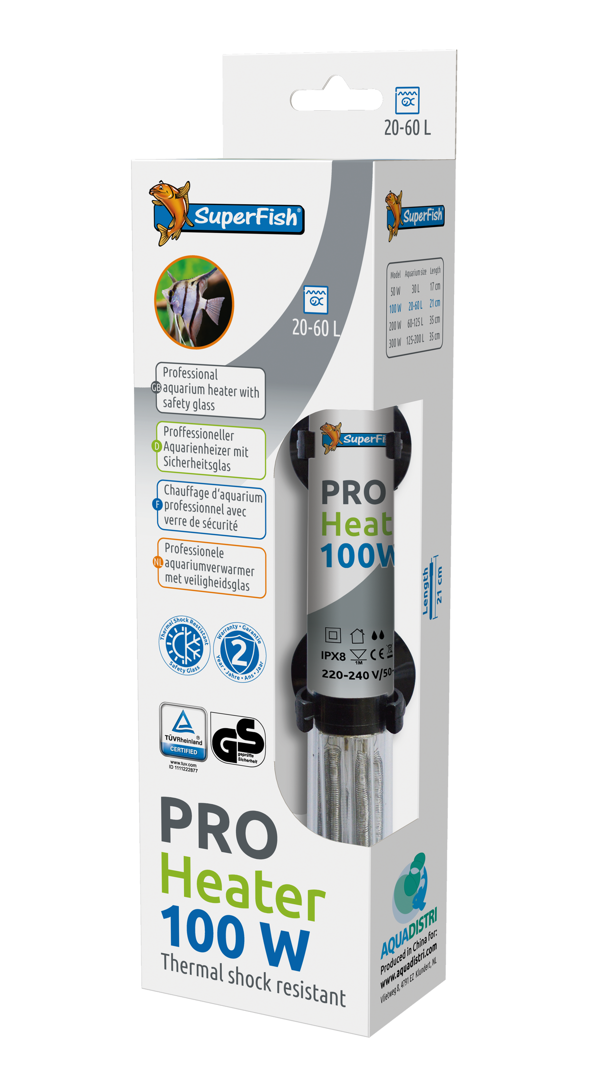 SuperFish Pro Tropical Heater 100W